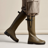 Le Chameau Ladies Vierzon Jersey Lined Wellingtons in Vert Chameau